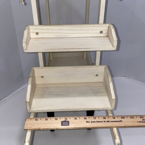 Vintage 27" Lemonade Cart With Shelves And Movable Wheels - Picture 11 of 16